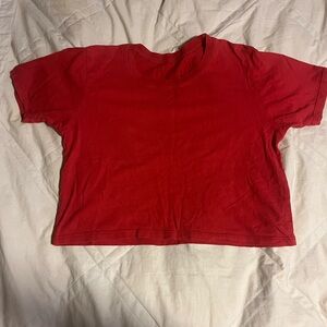 Salmon crop top size: one size brand: John galt